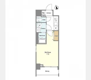 ラクラス下総中山【6階】の間取り
