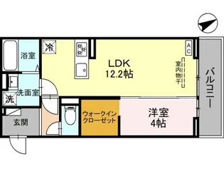 フェリーチェTAKASAKI II【3階】の間取り
