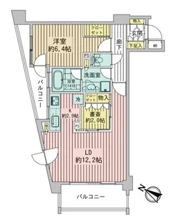 東京都渋谷区代々木4【マンション】の間取り