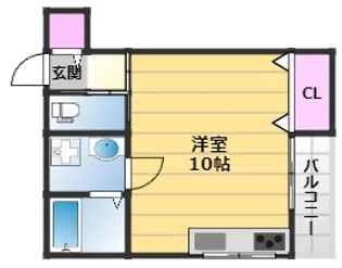 Fテラス南上町駅前【2階】の間取り