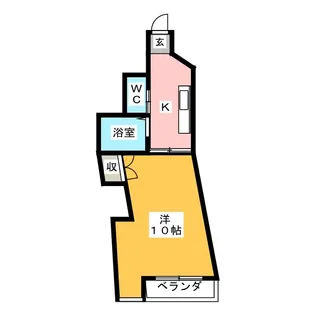 ラ・ヴィアンパレス【3階】の間取り