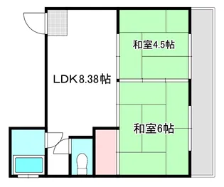 羽衣ビル【4階】の間取り