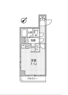 コスモリード人形町【9階】の間取り