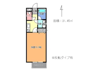 テクノコーポ10【1階】の間取り