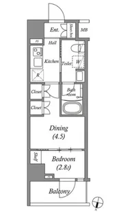ARKMARK志茂Sta.【9階】の間取り