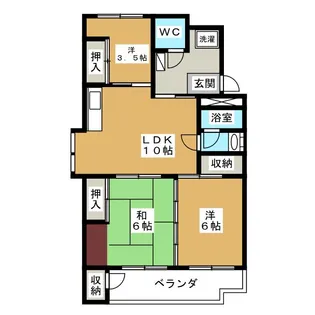 シャンボールみわ【4階】の間取り