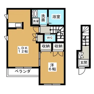 ルミエール E【2階】の間取り