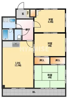七福マンション【2階】の間取り
