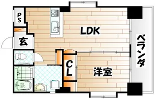 ヴィラコート戸畑元宮【6階】の間取り