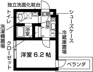 ネクスフィーダ北白川【1階】の間取り