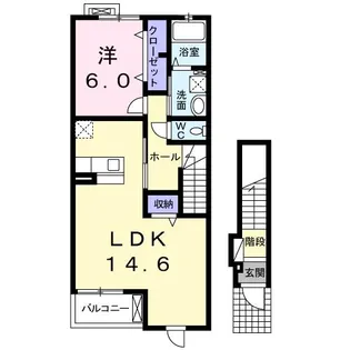 レガーメ I【2階】の間取り