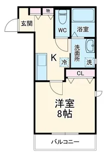 リトルキャビン【2階】の間取り