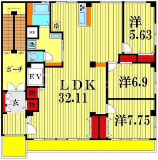 コリンスビル【3階】の間取り
