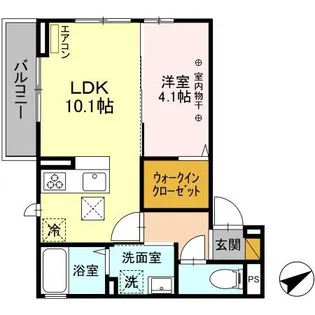 ノールヴィラージュII【1階】の間取り