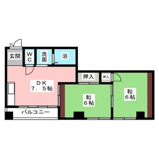 マンションブレーン【2階】の間取り