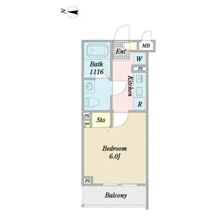 La‐clarte【2階】の間取り