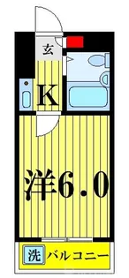 ジュネパレス新松戸第14【2階】の間取り