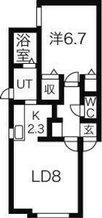 コンフォート中の島 V【2階】の間取り