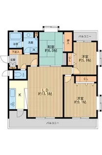 フェニックスコート二子玉川【3階】の間取り
