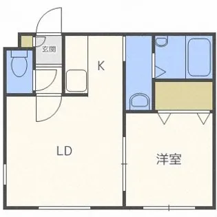 クラリス二十四軒【4階】の間取り
