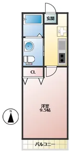 スクウェアワン【1階】の間取り
