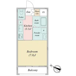 Crane Heim【1階】の間取り