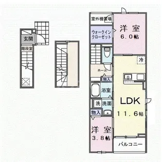 フローラル グレイス【3階】の間取り