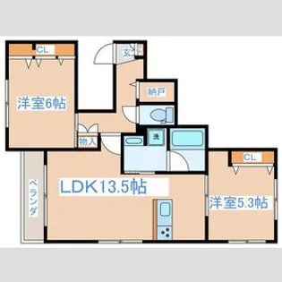 Felicia Heiwadai【2階】の間取り