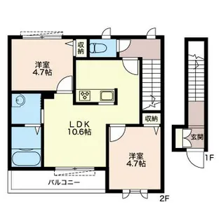 パールガーデンA【2階】の間取り