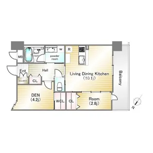 GENOVIA神戸新開地駅前【15階】の間取り