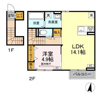 ベアーズマンション II【2階】の間取り