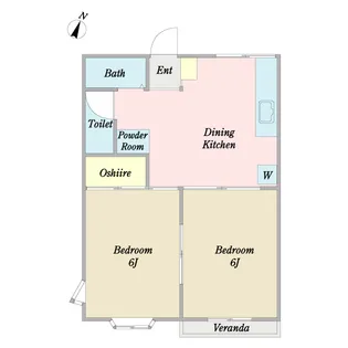 エクセレンス東浦和【2階】の間取り