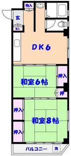 山晃社ビル【6階】の間取り