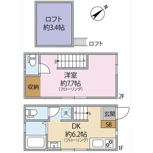 東京都杉並区成田西1【一戸建】の間取り