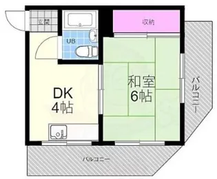 エステートショーヂNo.2【4階】の間取り