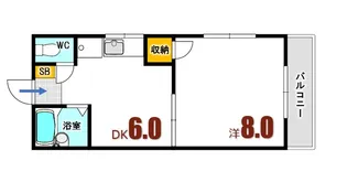 広島県安芸郡海田町新町【アパート】の間取り