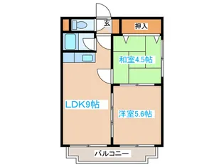 パルコート南郷【3階】の間取り