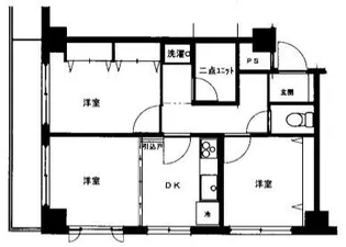 東京都世田谷区奥沢6【マンション】の間取り