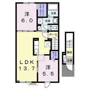 インプレス新琴似【2階】の間取り
