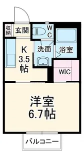 グリーンハイツ河内【2階】の間取り