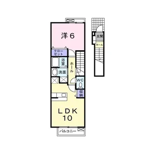 パインヒルズA【2階】の間取り