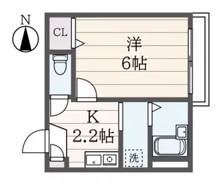 メゾンブローディア【2階】の間取り
