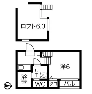HERMITAGE桜山(ハーミテージサクラヤマ)【1階】の間取り
