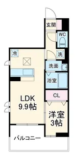 セジュールAOBAボヌール【1階】の間取り