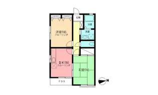 ハイツ天神【1階】の間取り