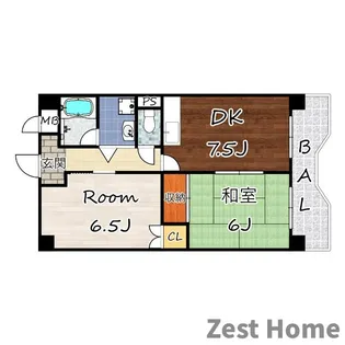 メゾンマツバ【3階】の間取り