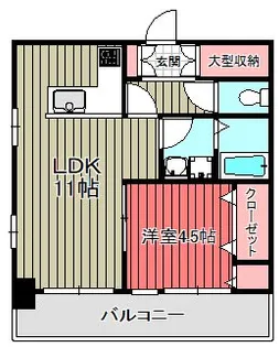 MFハイツ【6階】の間取り
