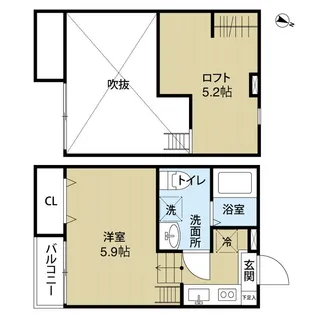エトワール幕張【1階】の間取り