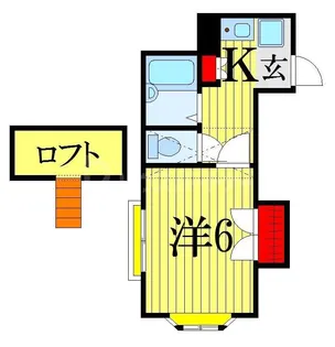 メゾンプチ三國【1階】の間取り