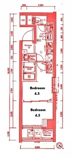 エステムコート新横浜グランデ【2階】の間取り
